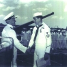Buzz Lee with Admiral NImitz