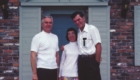 Elgen Long, Marie Putnam, and George Putnam Jr. at his house in Boynton, Florida. May, 1976 – Long
